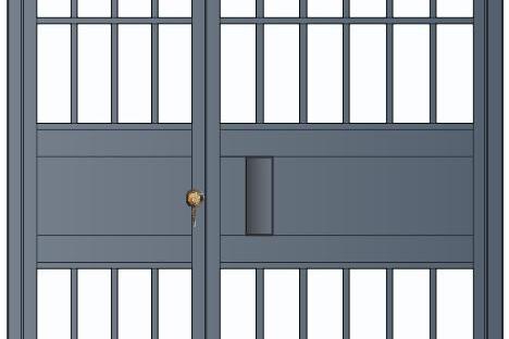 （雙扇電控平開(kāi)門(mén)、柵欄門(mén)）